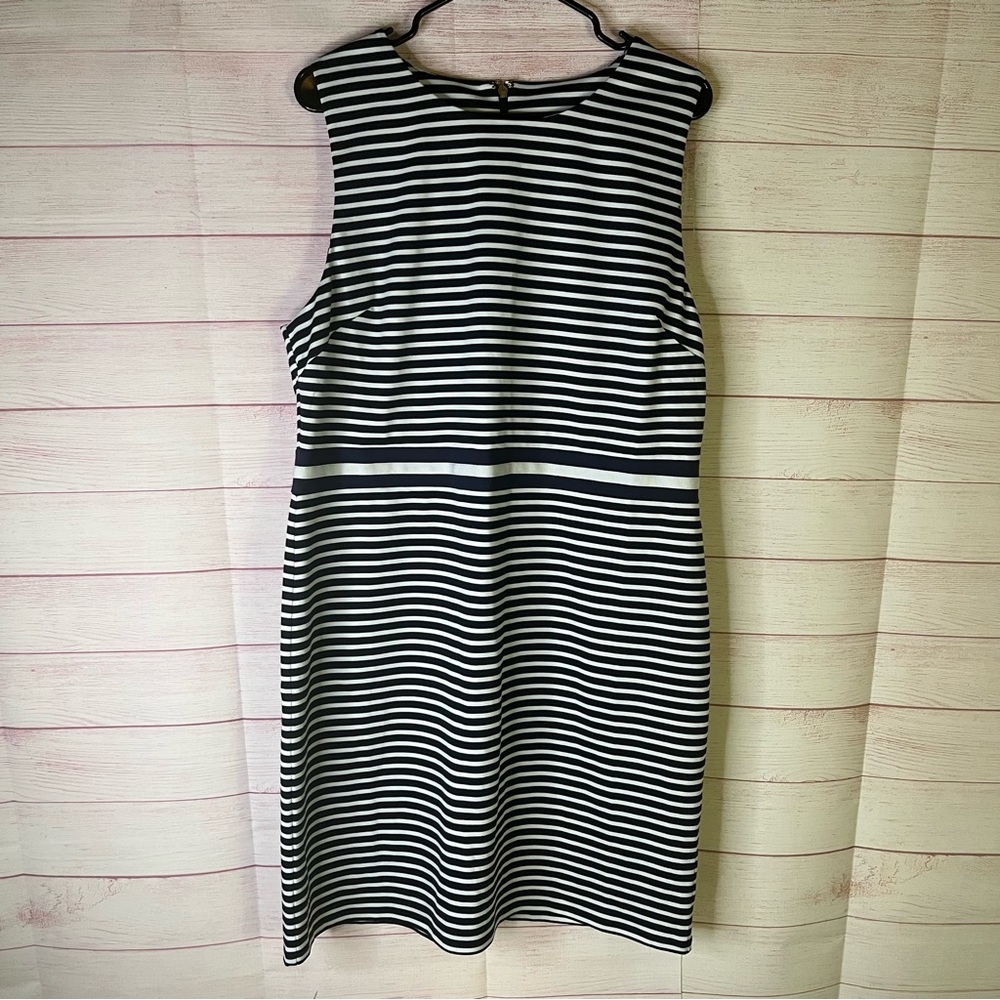 Draper James Striped Navy Blue Dress Size XL